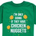 thumbnail image 3 of Instant Message - Only Going if They Have Chicken Nuggets - Toddler & Youth Short Sleeve Graphic T-Shirt, 3 of 6