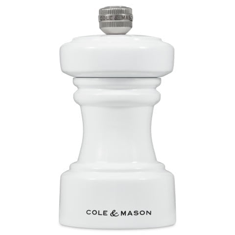 Cole & Mason Hoxton White Gloss Pepper Mill 4.1"