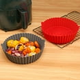 thumbnail image 5 of OFFIGAM Non-Stick Grey Silicone Air Fryer Basket Liner for Easy Cleaning and Reusable Mat, 5 of 10