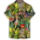 thumbnail image 2 of Camisa hawaiana con estampado 3D de flores a la moda para hombre, camisetas de manga corta con solapa, blusa con botones y estampado de animales de estilo callejero de Harajuku, 2 of 4