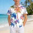 thumbnail image 4 of CAICJ98 Boy's Hawaiian Shirt Tropical Beach Short Sleeve Kids Casual Summer Shirt (Multicolour,5-6 Years), 4 of 6