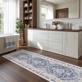 thumbnail image 6 of Roxstand 2.5'x8' Washable Runner Rug for Hallway Entrance Bedroom Entryway, Vintage Oriental Non Slip Stain Resistant Kitchen Rugs, Blue, 6 of 10