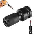thumbnail image 4 of Square Drive Adapter, High-Quality Material Chuck Adapter for Impact Wrench, Easy Bit Swapping Hex Female Socket for Electric Wrench Tasks, Quick Release Mechanism for Pneumatic or Motor Tools, 4 of 5
