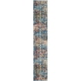 thumbnail image 5 of SAFAVIEH Vintage Persian Bristol Traditional Polyester Area Rug, Turquoise/Multi, 6' x 9', 5 of 10