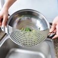 thumbnail image 4 of Stainless Steel Pan Pot Strainer Pasta Spaghetti Practical Draining Tool Pot Strainer Pan Drainer For Home Kitchen Easy Draining, 4 of 9