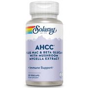 Solaray AHCC + NAC & Beta Glucan, Veg Cap (Btl-Plastic) | 30ct