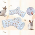 thumbnail image 3 of Cat Tunnels with Ball Training Collapsible Tunnel Collapsible Funny Toys 3 Way for Dogs Home Pets Rabbit Y Shape, 3 of 9