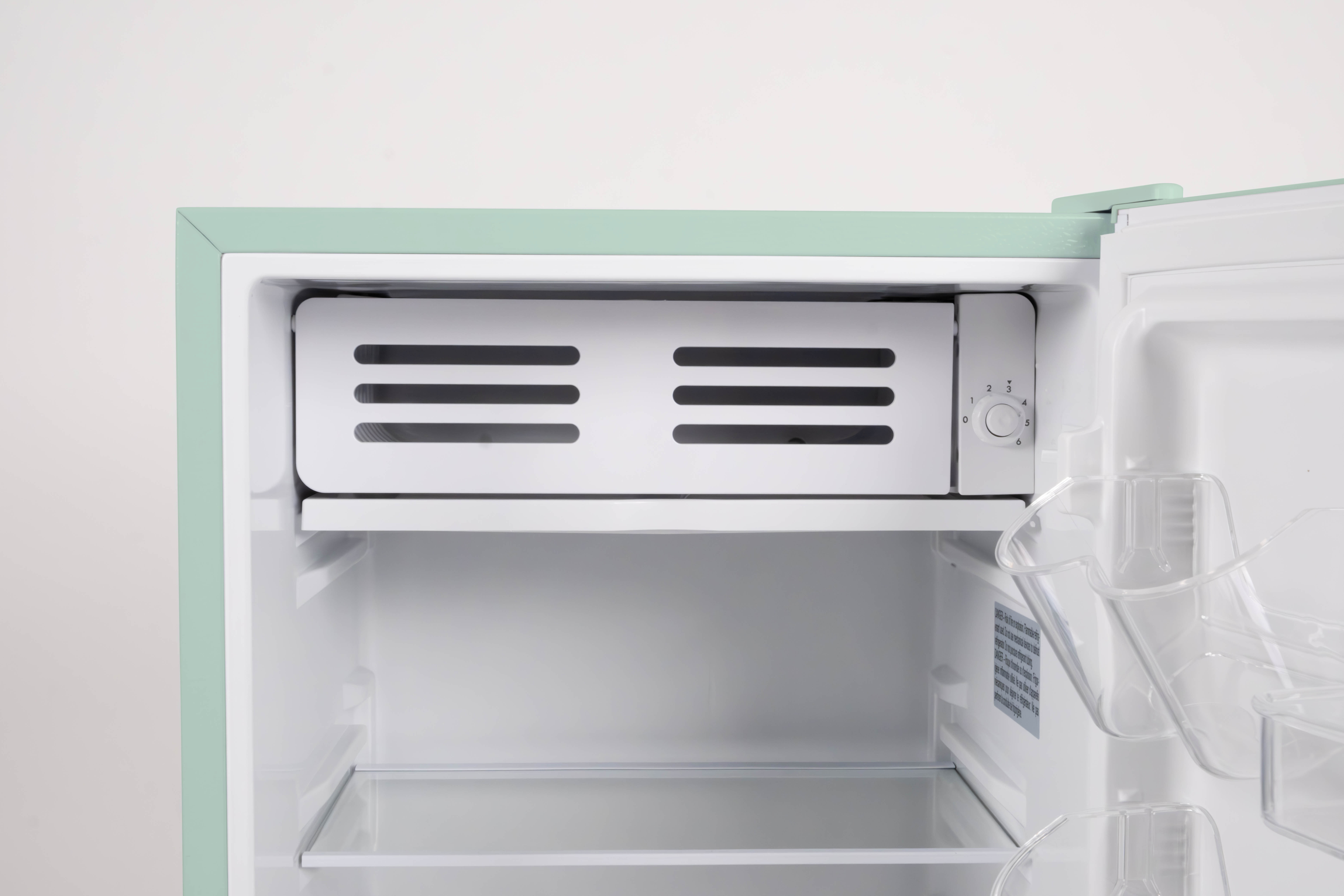 Frigidaire 3.2 Cu. ft. Retro Compact Refrigerator, Mini Fridge with Chiller Compartment, Sage
