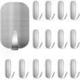 thumbnail image 1 of Ganchos de fácil instalación para sala de estar, ganchos autoadhesivos de acero inoxidable, ganchos adhesivos impermeables de viscosidad ultra fuerte, diseño compacto y que ahorra espacio para, 1 of 6