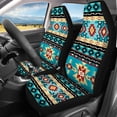 thumbnail image 3 of Pzuqiu Car Seat Cover Full Set Interior Polyester, Compatible with Sedan Seats Car Interior, for Cars most Cars, Red Geometric Print, 3 of 10