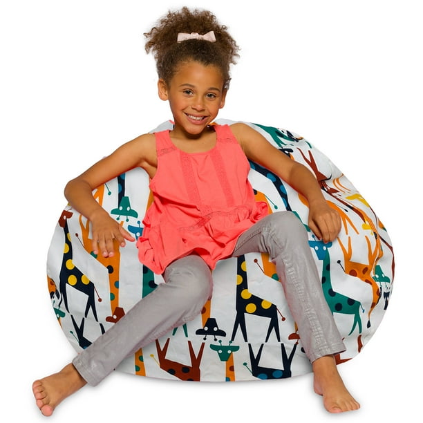 Posh Creations Bean Bag Chair, Soft Lounger, Kids, 3 ft, Multiple Colors