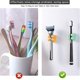 thumbnail image 5 of 6pcs Toothbrush Holders Wall Mounted Self-adhesive To Mirror For Clipping & Hanging Shower Razor Towel Plug Cable Key, Utility Hooks For Home Bathroom, 5 of 5