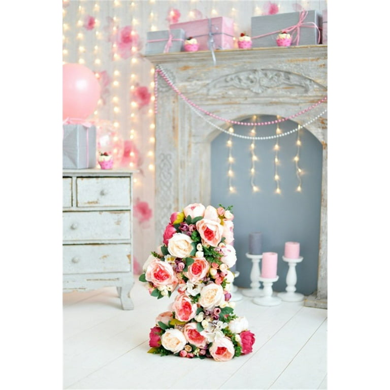 HelloDecor Polyester Fabric 5x7ft Baby 1st Birthday Backdrop Mantel Candle  Party Decoration Photography Background Child Infant Girl Artistic Portrait  Indoor Photo Shoot Studio Props Video Drop - Walmart.com