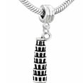 thumbnail image 1 of Italy Leaning Tower of Pisa Charm European Bead Compatible for Most European Snake Chain Bracelet, 1 of 1