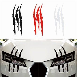 Buachois Car Hood Stripe Sticker - Racing Style Decal, Easy To Apply & Remove