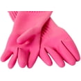 thumbnail image 3 of DABOGOSA Mamison 2 pares de guantes de goma reutilizables impermeables para lavar platos en el hogar, guantes de cocina antideslizantes (mediano), 3 of 5