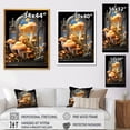 thumbnail image 4 of Designart "Fungi Mushroom Fantasy in Yellow" Food & Beverage Canvas Wall Art - Traditional Yellow Mushroom Entryway Wall Art, 4 of 6