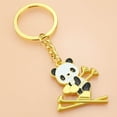 thumbnail image 3 of DPTALR Winter Sports Ski Keychain Ski Bear Snowboard Keychain Small Gift, 3 of 3