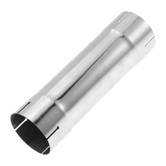 Unique Bargains 3" OD 10"Long Straight Exhaust Pipe Tube DIY Custom Car Modified Tubing Piping