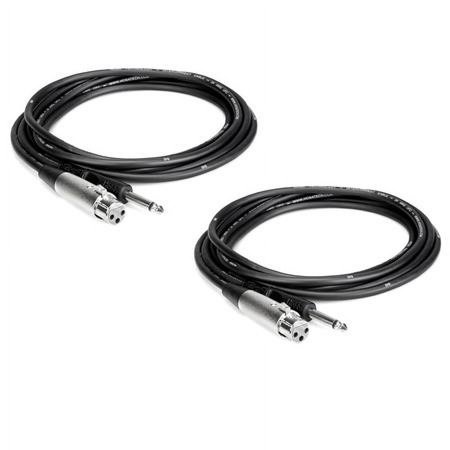 UPC: 0840014158980 | 2x Unbalanced 3-Pin XLR Female to Mono 1/4  Male Audio Cable 2