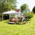 thumbnail image 6 of SONGMY 10x10 Foot Outdoor Canopy Party Wedding Tent Pavilion Gazebo with 4 Walls White Waterproof Event Shelter for Ceremonies Receptions and Gatherings, 6 of 8