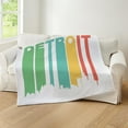 thumbnail image 4 of CafePress - Vintage Detroit Cityscape Throw Blanket - Soft Fleece Throw Blanket, 50"x60" for All Ages, 4 of 4