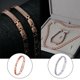 thumbnail image 3 of Jumpingount de mujer Cadenas geométricas Brazalete de cristal Decoración de mano de moda Decoraciones Joyas Citas Regalo de cumpleaños Joyas Ropa, zapatos y accesorios Miscelánea Plata Jumpingount AP014666-02, 3 of 6