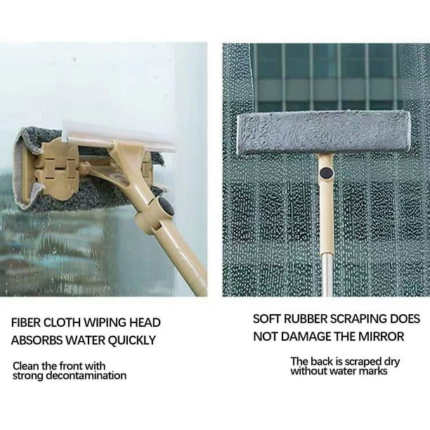 WREESH Window Cleaner 2 In 1 Rotatable Window Cleaning Tool Kit