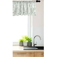 thumbnail image 3 of Ambesonne Floral Window Valance, Grunge Feminine Blossoms, 54" X 18", Mint Green White, 3 of 3