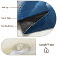 thumbnail image 6 of Round Rug 3.3Ft Washable Non-Slip, Navy Blue Ombre Beach Circle Area Rugs for Living Room Bedroom, Summer Ocean Coastal Gradient Waves Indoor Floor Mats Carpet Runner for Home Decor Aesthetic, 6 of 8