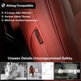 thumbnail image 3 of EKR Sierra Car Seat Covers Custom Fit for 2019-2026 GMC Sierra 1500 AT4,Denali,Elevation, SLT & 2019-2025 Sierra 2500HD/3500HD AT4, Denali(CrewCab) ,Rear Bench with Armrest ,Leather(Burgundy), 3 of 8