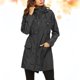 thumbnail image 3 of EeaseMX Chubasquero ligero para mujer, impermeable, ultrafino, para montañismo, exterior, cortavientos, con capucha, para senderismo, ropa impermeable larga y activa (negro, talla L), 3 of 7