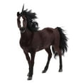 thumbnail image 4 of Simulation Réaliste Peluche Animal Cheval Animaux Modèle Figurine Brunissement, 4 of 8