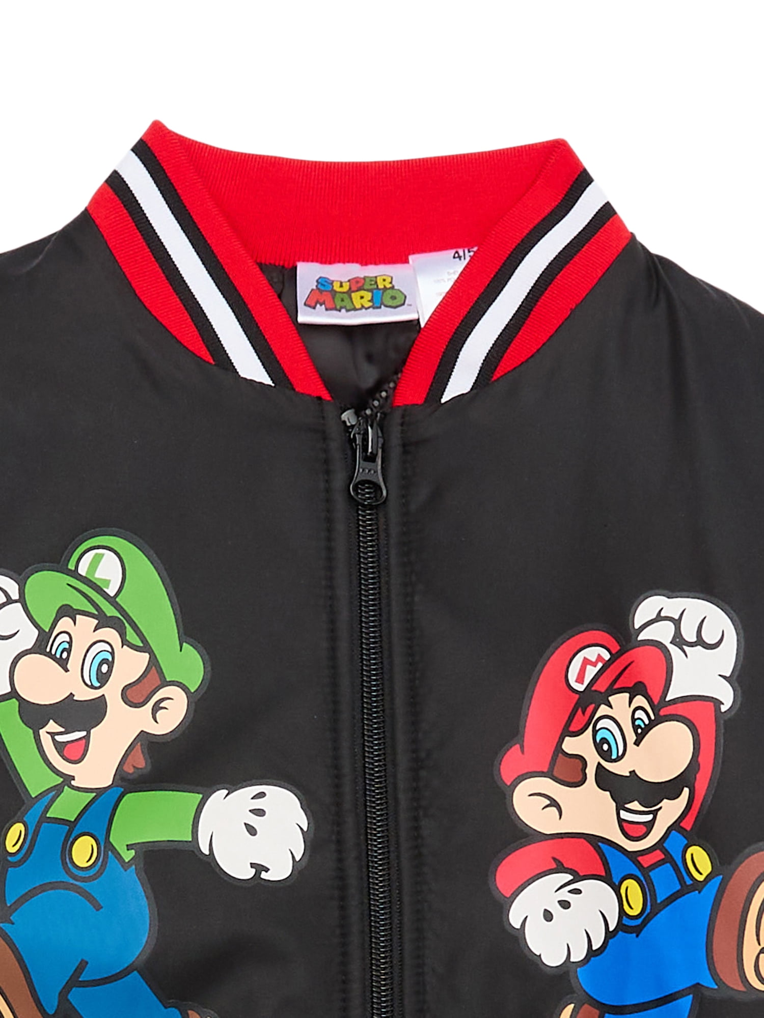 Super Mario Boys Bomber Jacket, Sizes 4-12