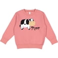 thumbnail image 2 of Inktastic Moo Says the Cow Toddler Sweatshirt, 2 of 4