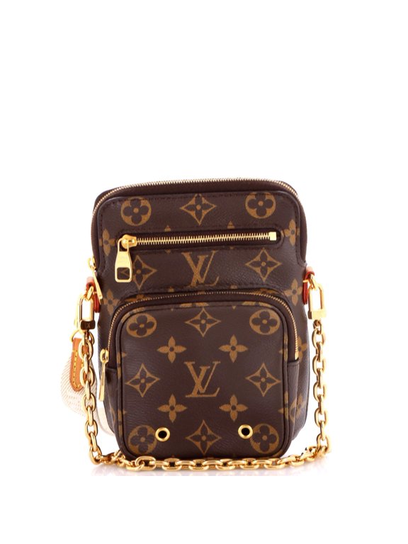 Pre-Owned Utility Phone Sleeve Bag Monogram Canvas By Rebag