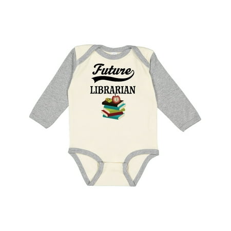 

Inktastic Future Librarian Gift Idea Boys or Girls Long Sleeve Baby Bodysuit