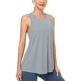 thumbnail image 6 of Sociala Women's Open Back Workout Tank Tops Split Stretch Yoga Shirts Sleeveless, 6 of 6