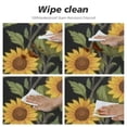 thumbnail image 4 of JEUXUS  Sunflower Butterfly Pattern Round Table cover Farmhouse Retro Table Cloth Table Cover for Home Decor Party Kitchen Dinning Picnic Fall Mother Day Outdoor Indoor, 4 of 7