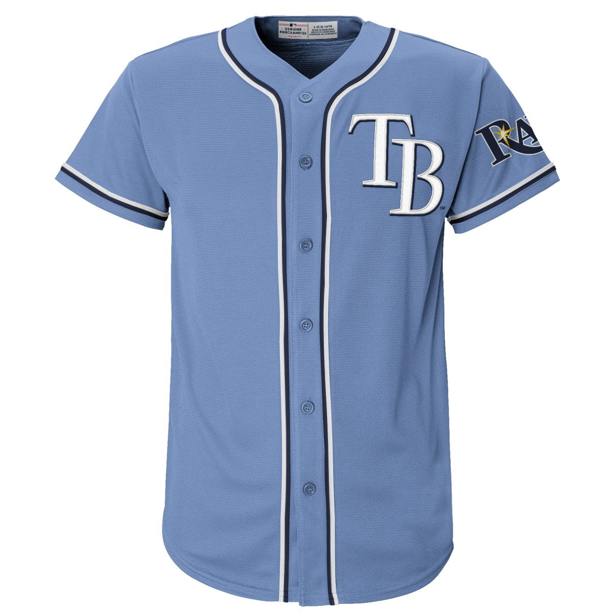 MLB Tampa Bay Rays Youth Primary Color Synthetic Jersey