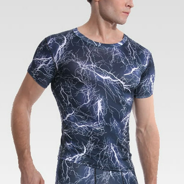 Camisetas termicas para hombre debajo de las mallas protectoras para y gimnasio S Yinane Camisetas de los deportes de los hombres Walmart en linea