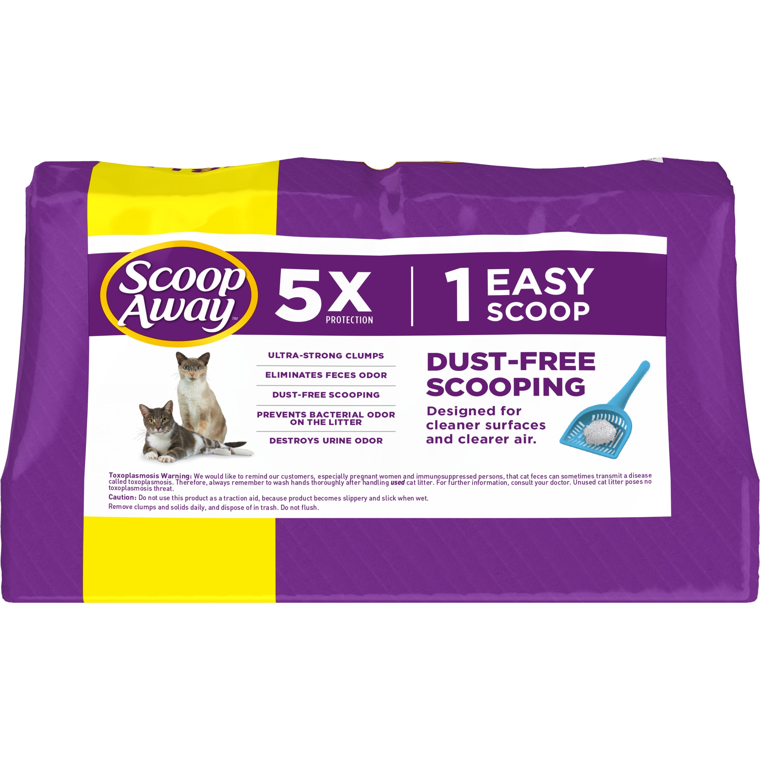 Scoop Away Super Clump Clumping Cat Litter, Unscented, 25 Lbs