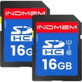 thumbnail image 1 of ERDS-SD Card 16GB (2 Pack) - SDHC Flash Memory Card UHS-I U1 Class 10 High-Speed Full HD Video Compatible with Digital Point-and-Shoot Cameras, HD Camcorders, DSLR and PC, 1 of 4
