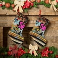 thumbnail image 6 of Vsdgher Graffiti Lamp Urban Scene Christmas Stockings 18 inch Large Kids Stocking Bags Hanging Socks for Christmas Decor Decorations, 6 of 7