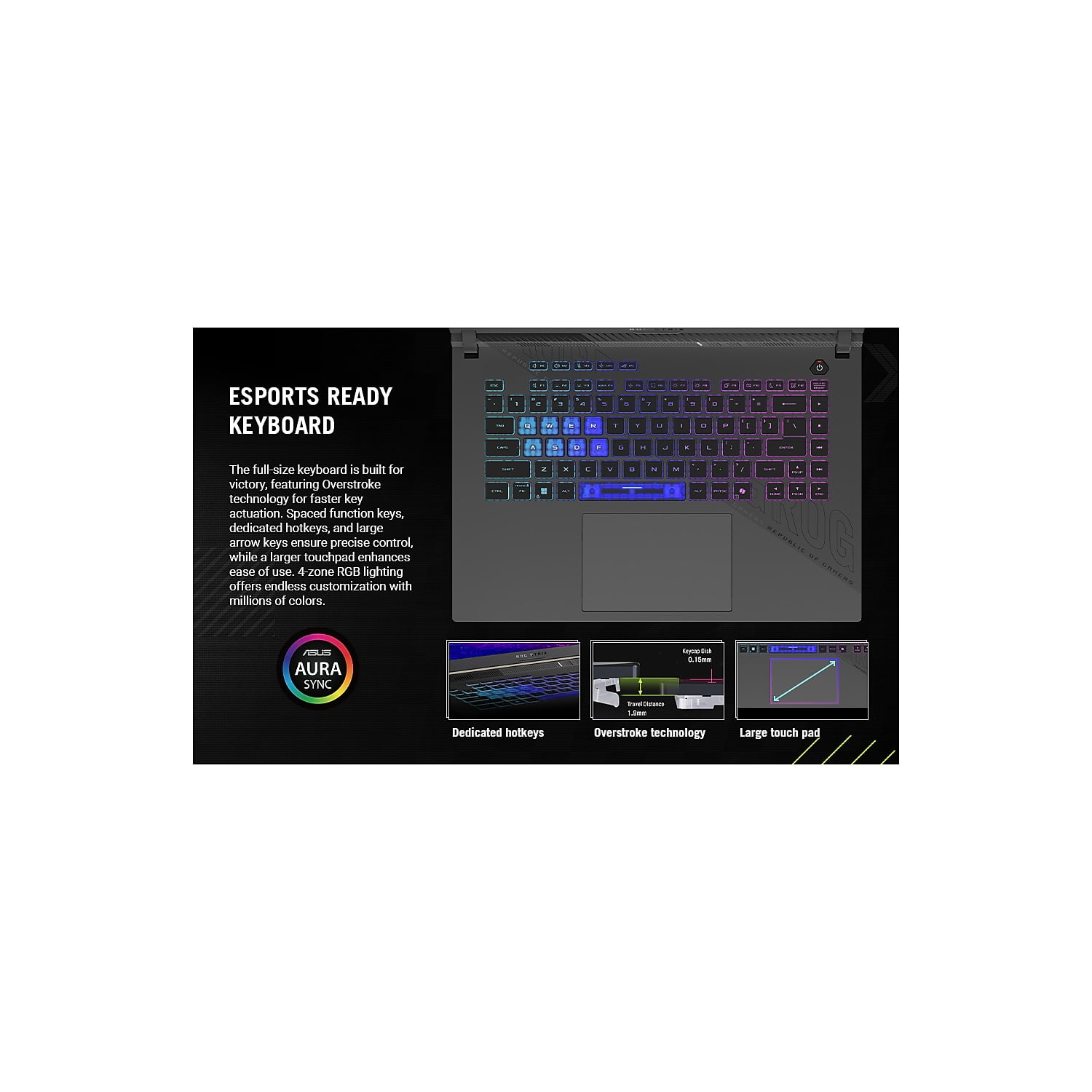 ASUS ROG Strix G16 16" FHD 165Hz Gaming Laptop NVIDIA GeForce RTX 5050 AMD Ryzen 9 9955HX 16GB RAM