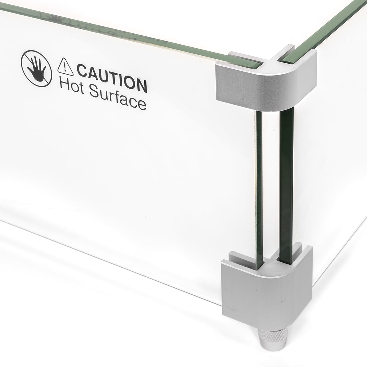 Barton Square Fire Pit Wind Guard 29.5 x 29.5 Inches Outdoor Safety Barrier with Aluminum Corners