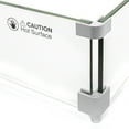 thumbnail image 4 of Barton Square Fire Pit Wind Guard 29.5 x 29.5 Inches Outdoor Safety Barrier with Aluminum Corners, 4 of 6