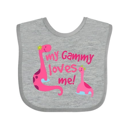 

Inktastic My Gammy Loves Me Girls Gift Gift Baby Girl Bib