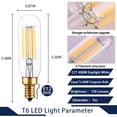 thumbnail image 4 of Bombilla CREATE BRIGHT T6 regulable E12 6 W 4000 K (paquete de 6), 4 of 9