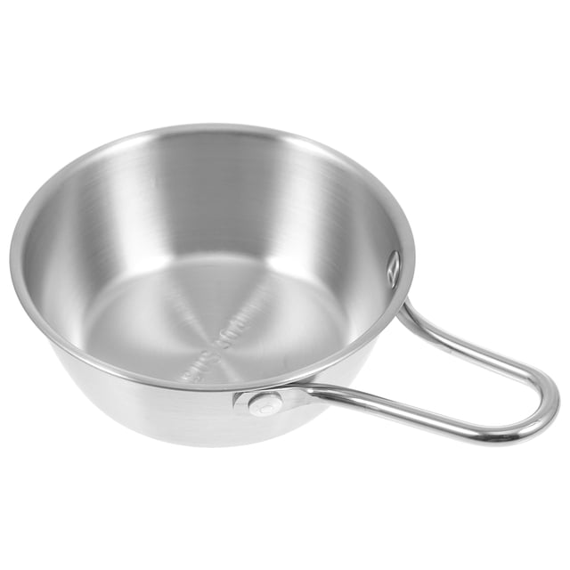 Weiweiguan Bol Pratique en Acier Inoxydable avec Poignée Bol de Cuisine Coréenne Exquise Bol Froid